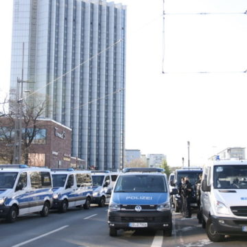 Das Polizeiaufgebot in Chemnitz war enorm.