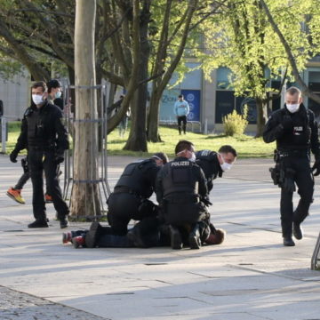 Festnahme in Chemnitz. 4 Straftaten wurden erfasst.